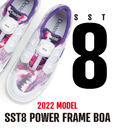 SST8・パワーフレーム・BOA・ホワイト・パープル
